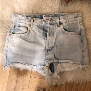 AGOLDE Hi rise shorts